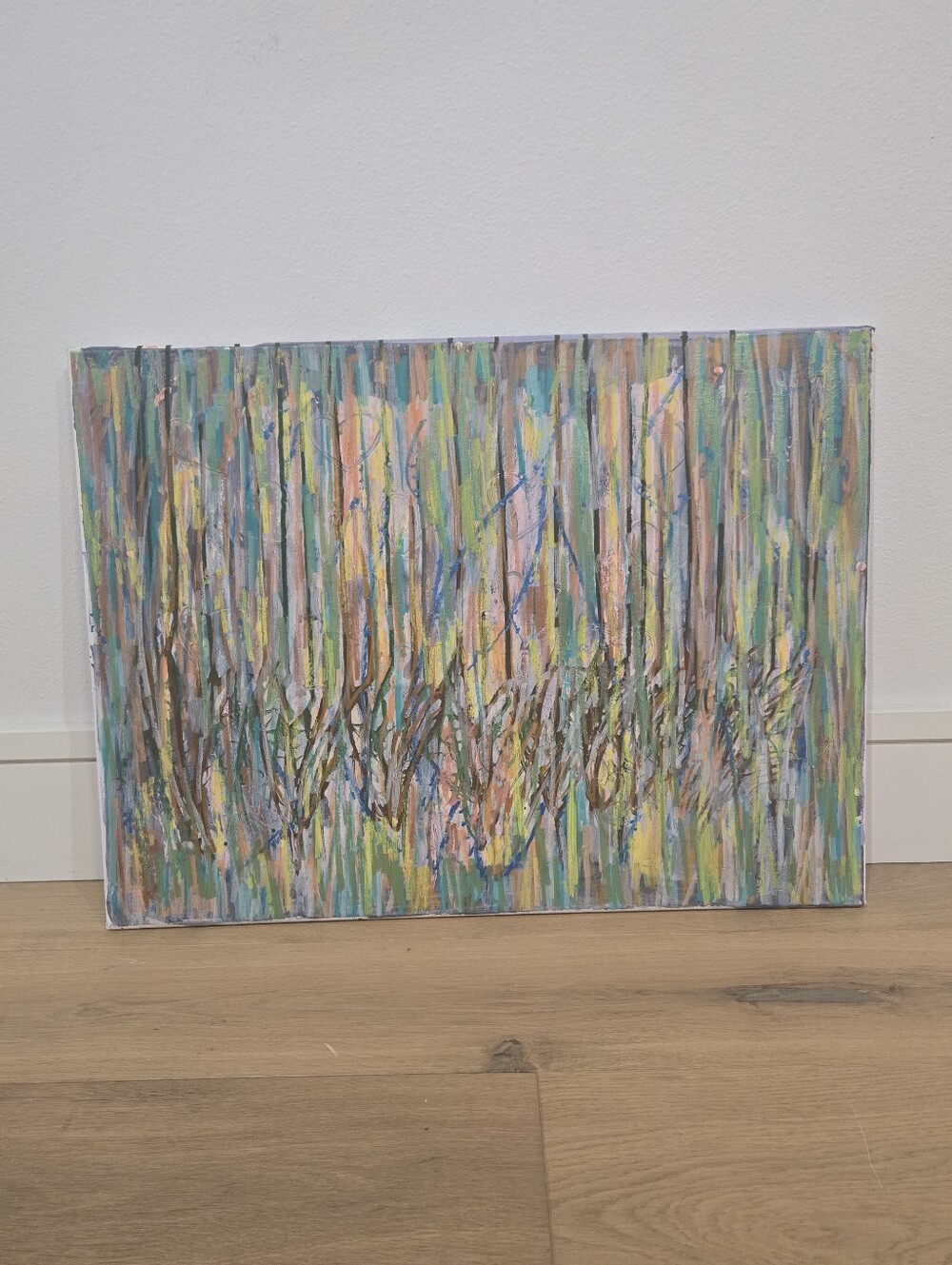 Elizabeth Harris Original Abstract Acrylic Painting "Summer Love" Signed Canvas
